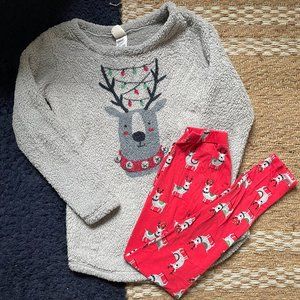 Christmas Reindeer Pajama Set